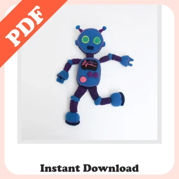 Best Amigurumi Blue Robot Pattern – Fun & Easy Crochet DIY