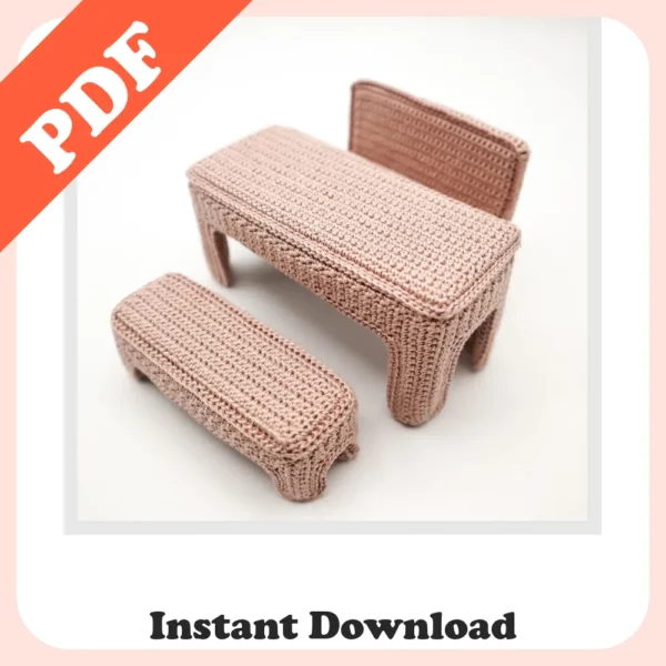 Best Amigurumi Pattern Dining Table – Crochet Miniature Set