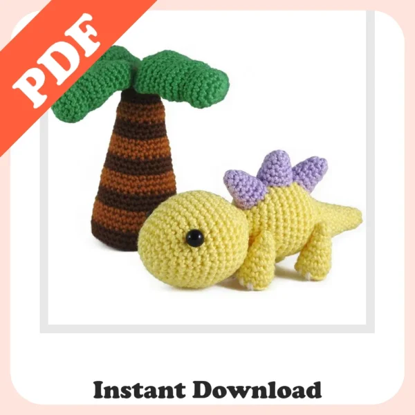 Best Amigurumi Pattern Dinosaur – Easy Crochet Set