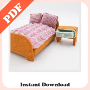 Best Amigurumi Pattern Dollhouse Bed – Easy & Adorable
