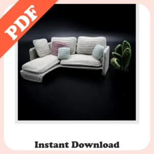 Best Amigurumi Pattern Dollhouse – Crochet Couch & Plant