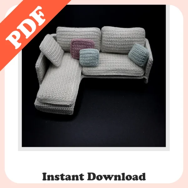 Best Amigurumi Pattern Dollhouse – Crochet Couch & Plant