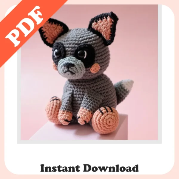 Best Blue Heeler Crochet Pattern – Easy Amigurumi Dog