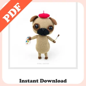 Best Pug Crochet Pattern – Cute Amigurumi Dog DIY