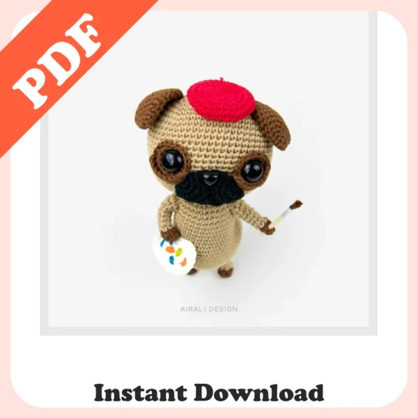 Best Pug Crochet Pattern – Cute Amigurumi Dog DIY